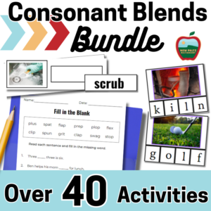 Consonant Blends BUNDLE - Orton-Gillingham Activities for Reading and Spelling