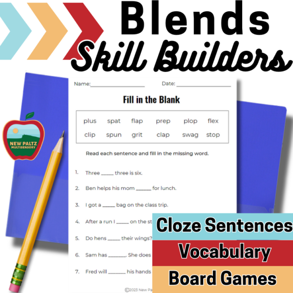 Consonant Blends Skills Packet for Older Students