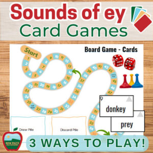 3 Sounds of ey Card Games - 3 Games in 1 - Low Prep, Orton-Gillingham Aligned