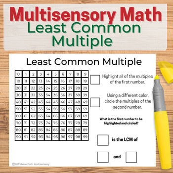 Least Common Multiple Center Activities » New Paltz Multisensory